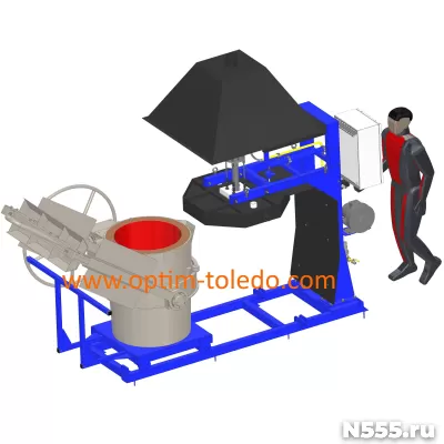 Стенд газовый для прокалки литейных ковшей