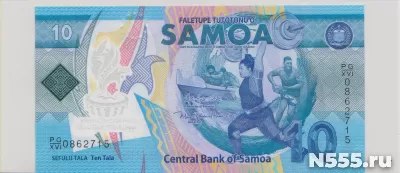 Самоа, 10 тала, 2019 г., Unc. (памятная)
