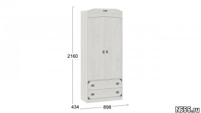 Шкаф комбинированный для одежды «Калипсо» - ТД-389.07.22 фото 1