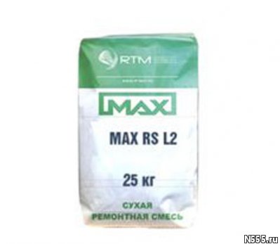 MAX-RS-L80 (MAX-RS-L2) смесь ремонтная литьевая безусадочная фото