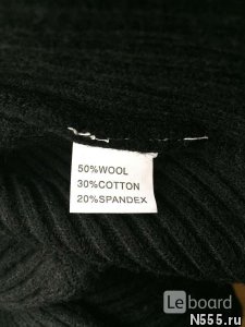 Платье новое чёрное м 46 вязаное футляр по фигуре фото 2