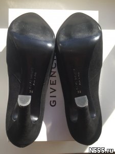Туфли новые givenchy италия 39 размер черные замша фото 2