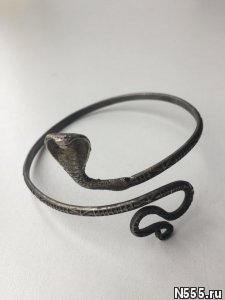 Браслет на руку кобра змея клеопатра бижутерия украшения топ фото
