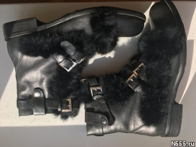 Ботинки новые мужские зима кожа черные 43 размер с - картинка 3