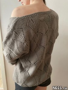 Шикарный пуловер в стиле оверсайз - ручная работа фото 1