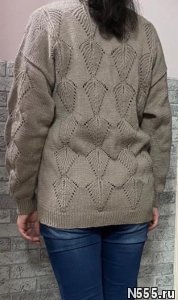 Шикарный пуловер в стиле оверсайз - ручная работа фото 3