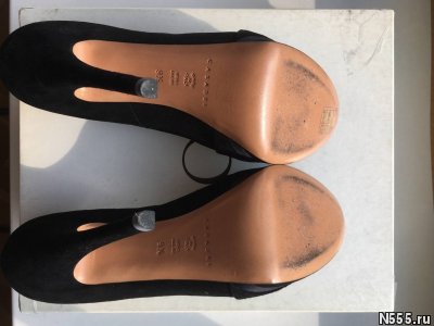 Туфли casadei италия новые размер 39 замшевые черные платфор фото 2
