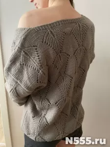 Шикарный пуловер в стиле оверсайз - ручная работа фото 1