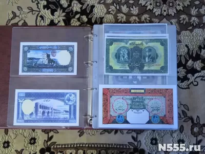 Коллекция репродукций иностранных банкнот (104 штуки) фото 1