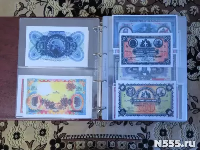 Коллекция репродукций иностранных банкнот (104 штуки) фото 3
