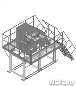 Дробилка щековая ДЩ-210 (ЩДС-2,5х4,0) на рамной конструкции фото