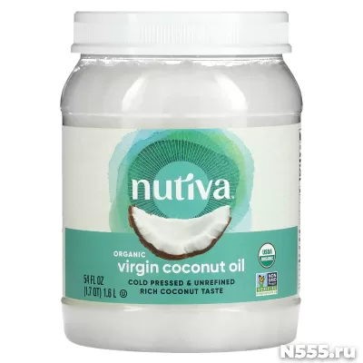 Nutiva, Органическое кокосовое масло первого отжима фото